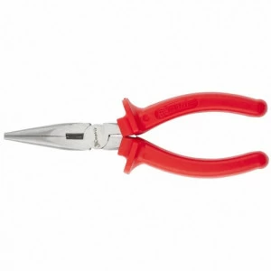 Длинногубцы прямые Econom 160 мм шлифованные пластмассовые рукоятки MATRIX