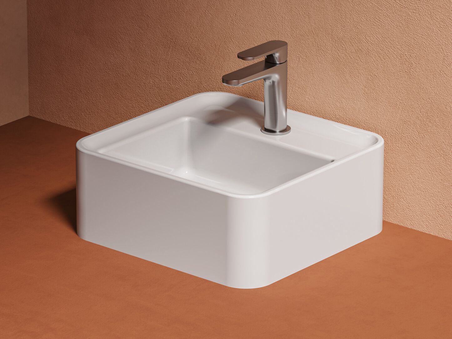 Керамическая прямоугольная ручная мойка ArtCeram Rodolfo ARCH-00024631