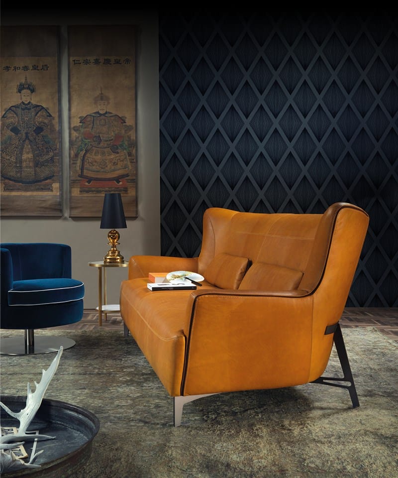 3-местный кожаный диван Borzalino ARCH-00118505 - Вид №4