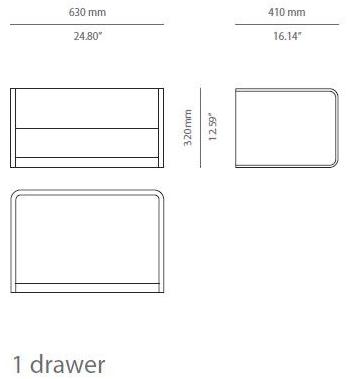 PRADDY Квадратная тумбочка из дерева с ящиками Arc Tr007 - Вид №6