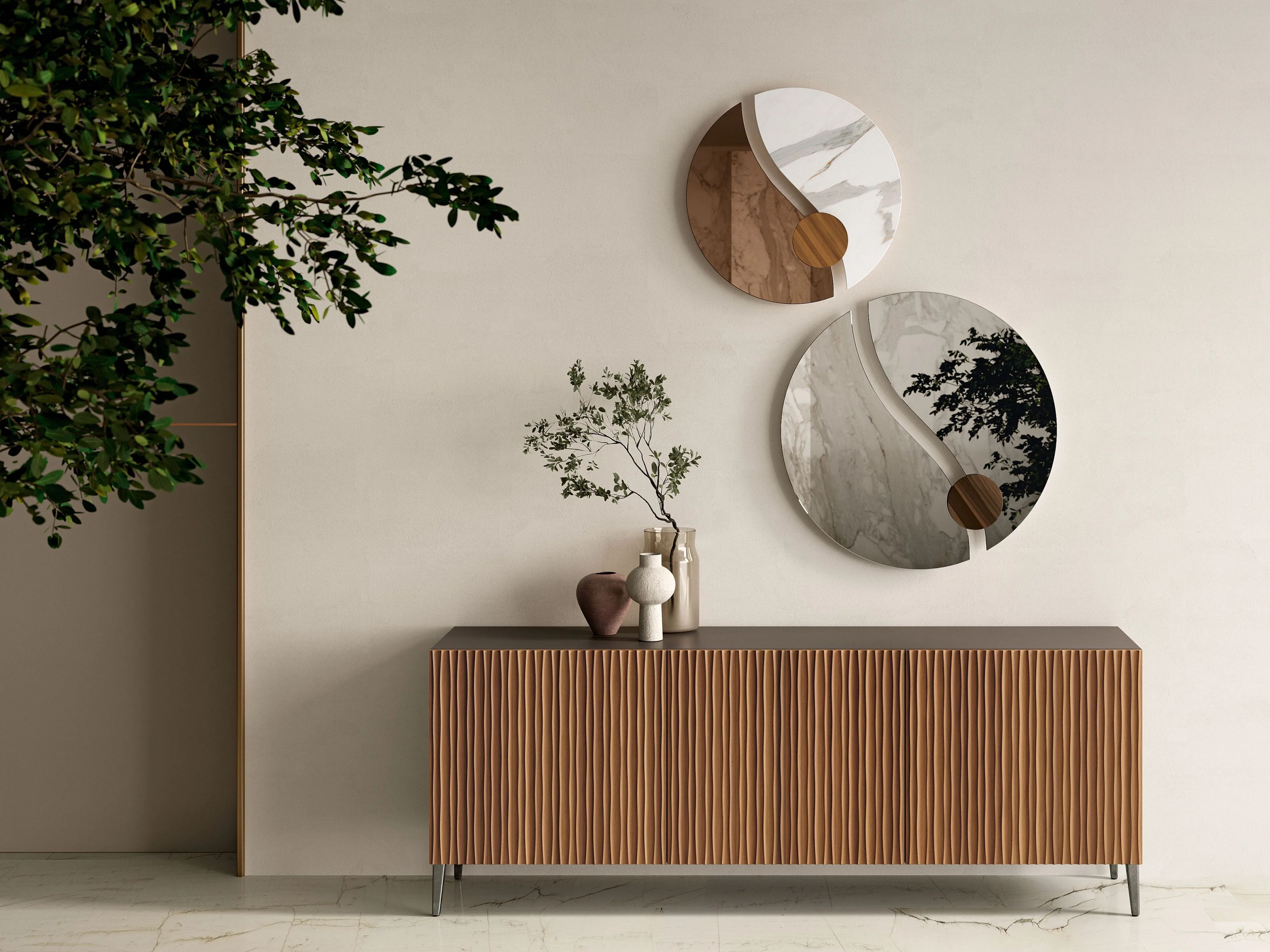 Деревянный шкаф с распашными дверями Bontempi Casa MUSA ARCH-00120224 - Вид №2