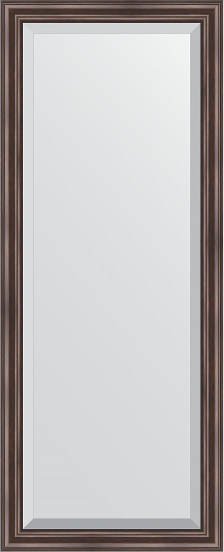 BY 1184 Зеркало с фацетом в багетной раме - палисандр 62 mm EVOFORM Exclusive