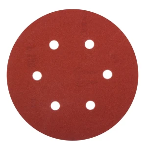 Абразивный круг Velcro Dexter , 6 отверстий, D150 мм, 5 шт.