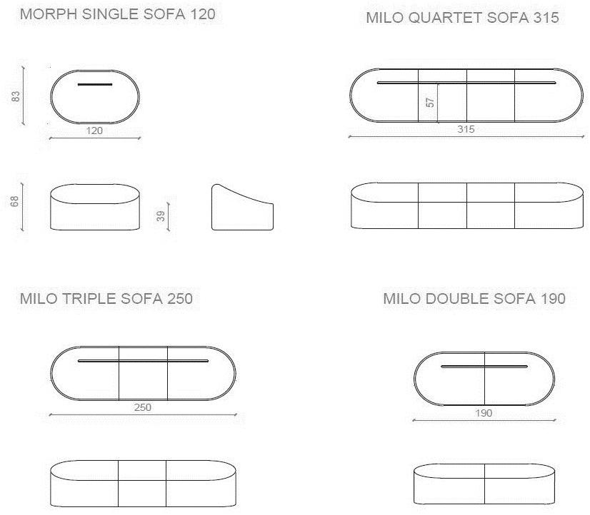 B&T Design Диван из ткани sun-id-1503727 - Вид №3