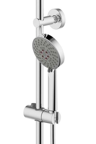 Душевая колонна с термостатическим смесителем для душа и верхним душем WATERFALL F939114C-A5-RUS bravat - Вид №2