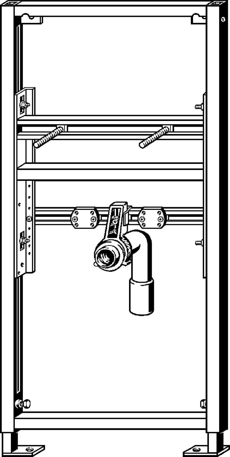 Системная техника  Viega Eco Plus  Элементы для умывальников VIEGA 641 023 *) Модель 8164 Santreyd  - Вид №1