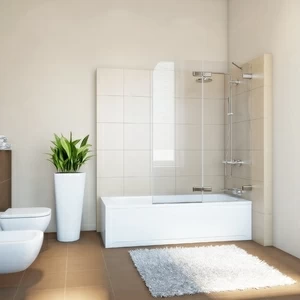 Шторка на ванну 70x160 GV-862A прозрачное стекло 6 мм GUTEWETTER TREND PEARL