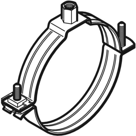 363.832.00.2 Хомут Geberit с соединительной муфтой M8/M10 Geberit  - Вид №1