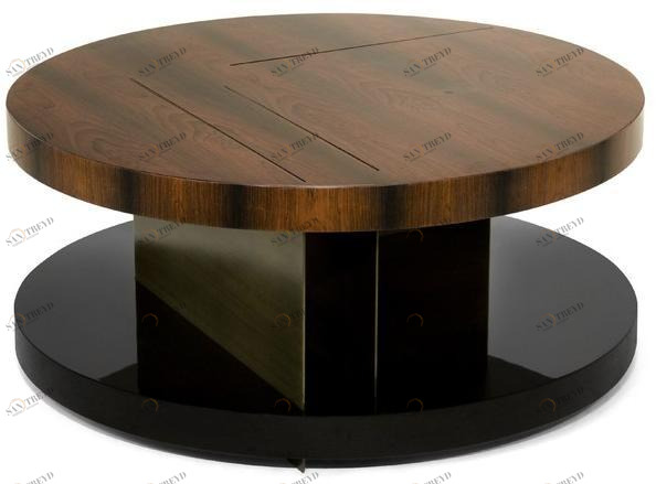 BRABBU Низкий круглый журнальный столик sun-id-1429696