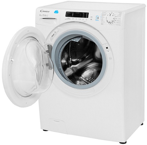 CSW4 365D/2-07 Стиральная машина / 85x60x44, загрузка фронтальная, стирка 6кг, сушка 5кг, до 1300 об/мин при отжиме, цифровой дисплей, белая Candy Santreyd  - Вид №2