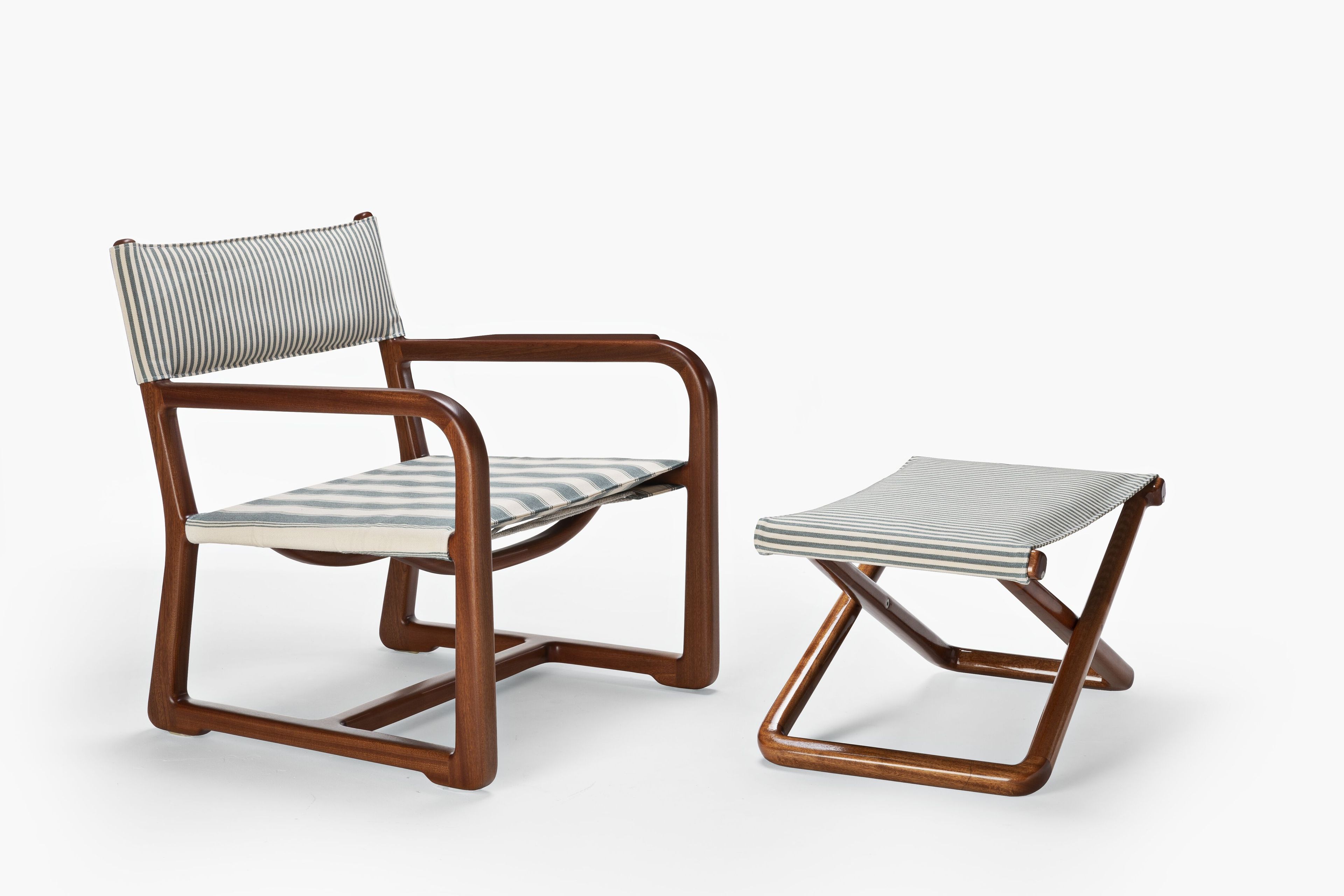 Прямоугольная Садовая подставка для ног из красного дерева и ткани Exteta Loro Piana Interiors, The Delight Chairs by Exteta ARCH-00077170 - Вид №7