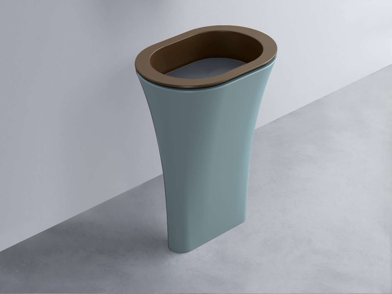 AMLA65-CA+AMPILO-BA+AMCOLO-PL Раковина Amedeo Ovale отдельностоящая cielo Enjoy + Amedeo Ceramica Cielo