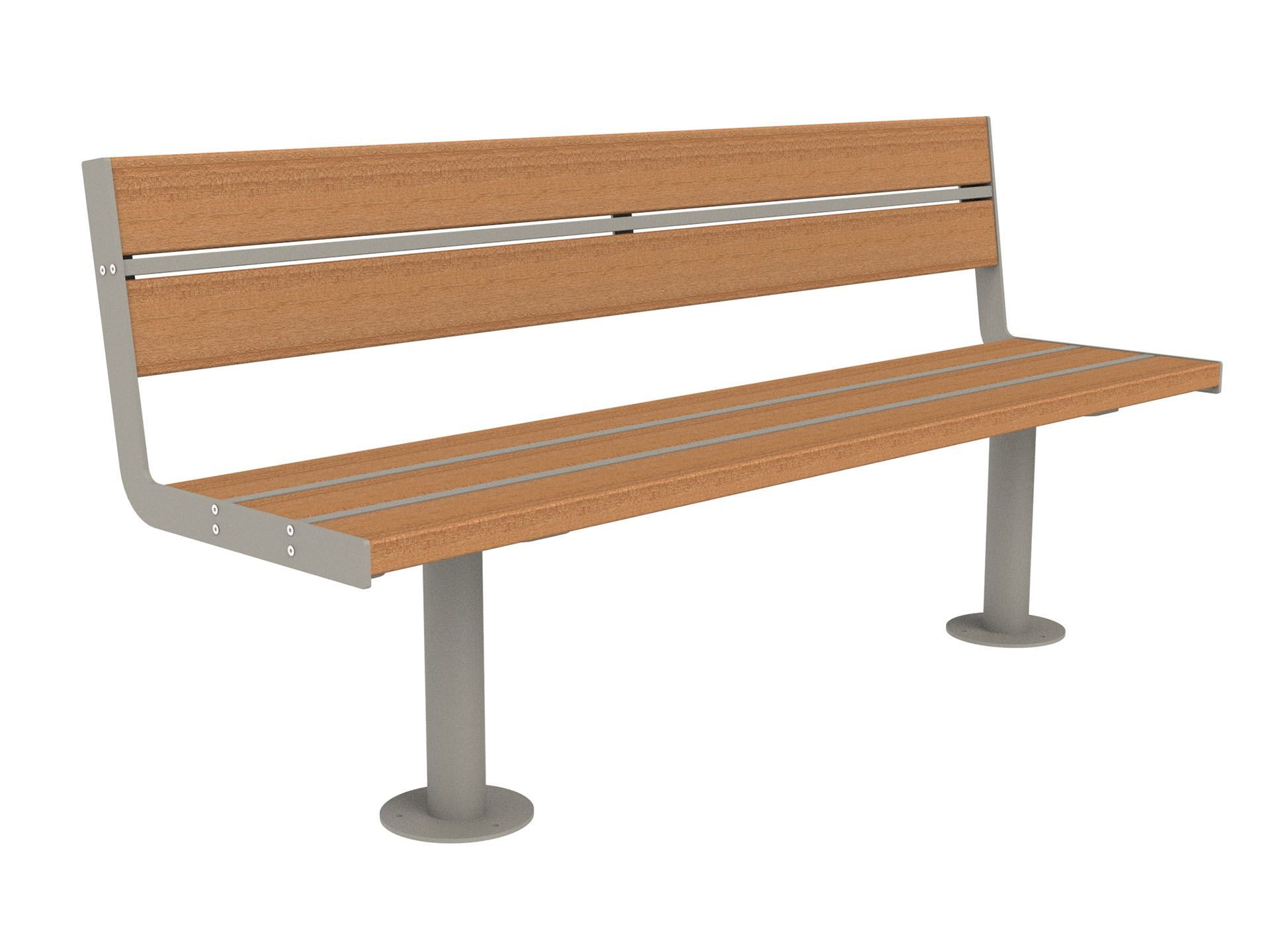 Скамья из окуме со спинкой Lazzari Joy ARCH-00135129 - Вид №14