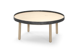 Деревянный круглый журнальный столик