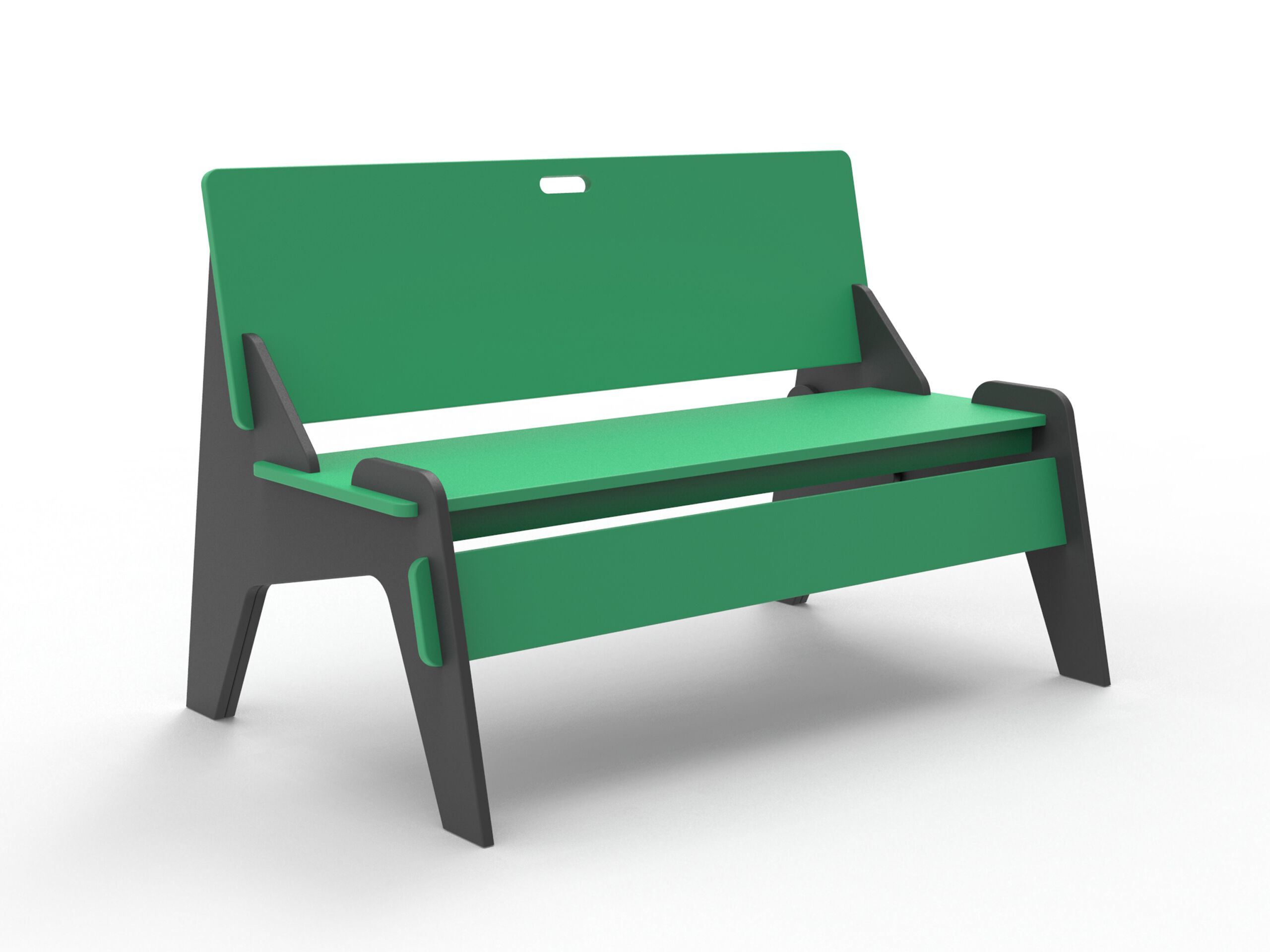 Скамейка из полиэтилена со спинкой Donye Beat ARCH-00117272 - Вид №7