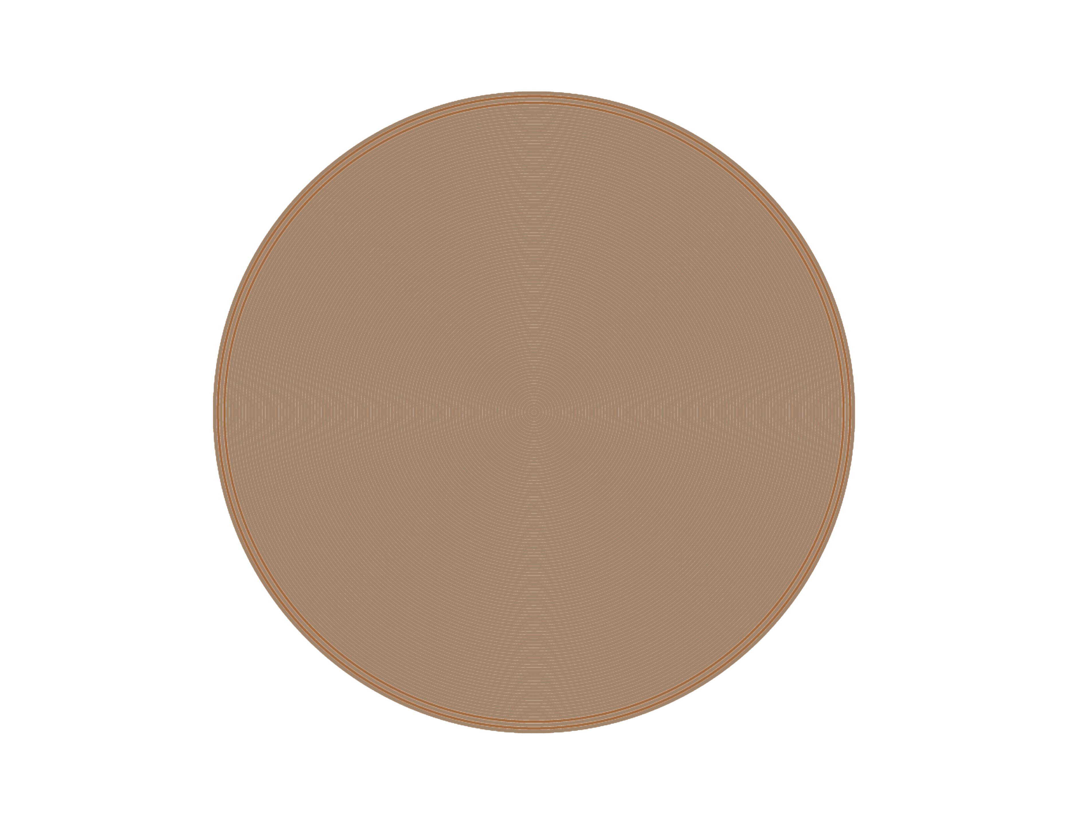 Открытый круглый сплошной цвет ковер YAAZ Yunn ARCH-00100369 - Вид №6