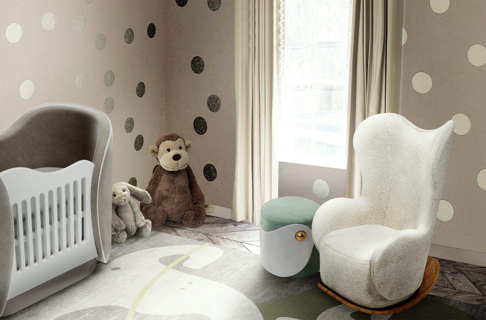 CIST691 Детские пуфики Птица Circu  - Вид №20