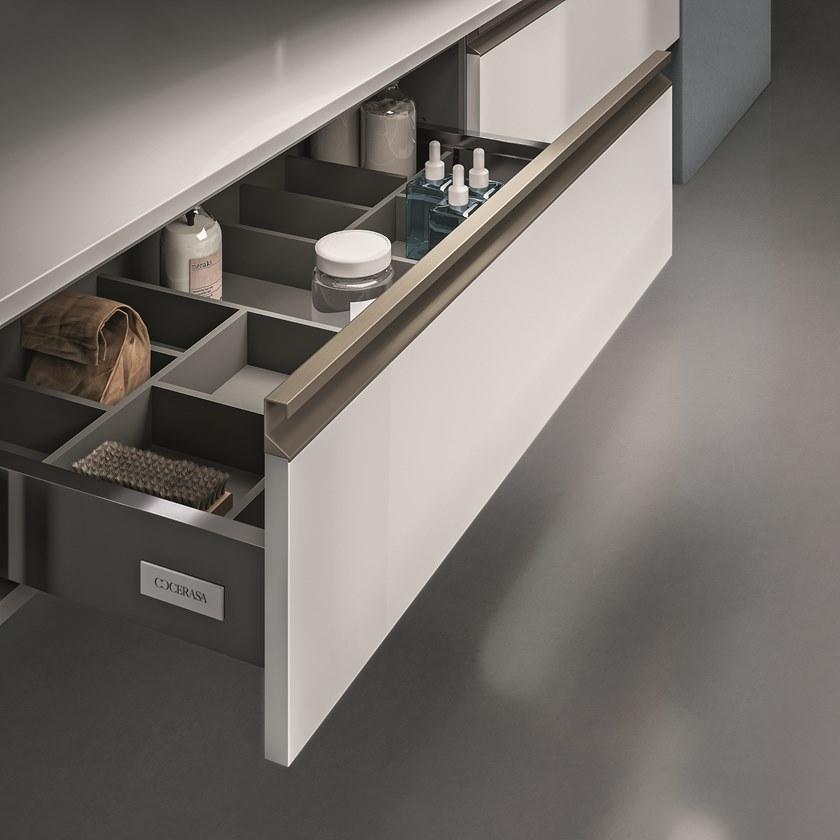 Cerasa Лаковая тумба под умывальник с ящиками и зеркалом Cartabianca sun-id-1478387 - Вид №2