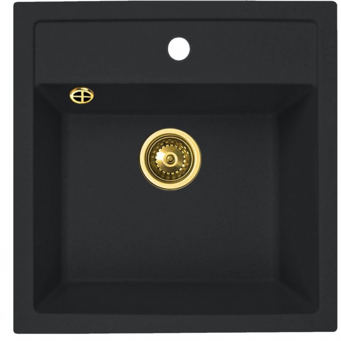 Zorg GR 515 Black Bronze Мойка кухонная квадратная Zorg  - Вид №1