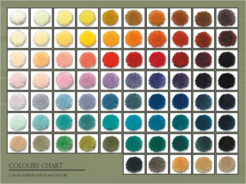 Прямоугольный однотонный ковер ручной работы Garbarino FLORA ARCH-00103573 - Вид №2