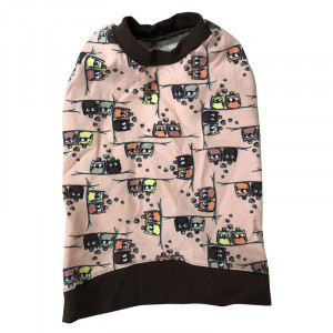 ПР0048625 Футболка для собак Совушки девочка р.ХL 32см YORIKI