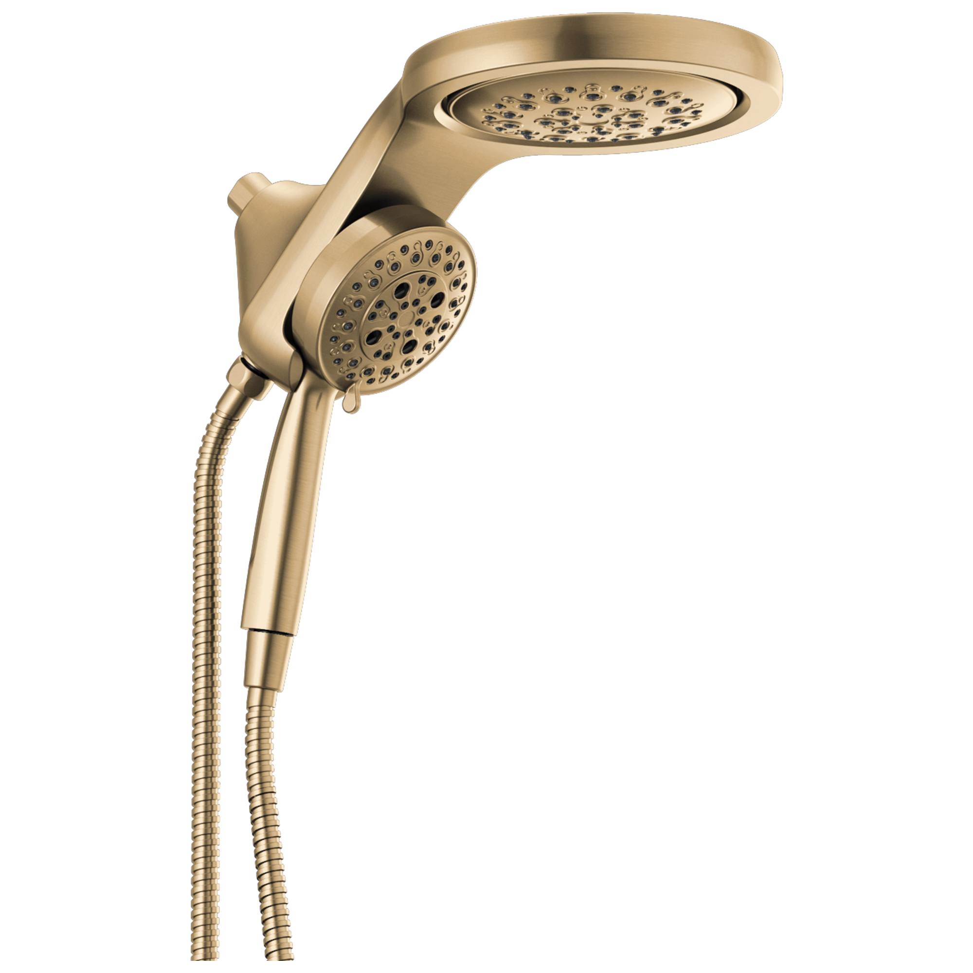 58680-CZ25 HydroRain® H2Okinetic® 5-регулировочная душевая лейка два в одном Delta Faucet Universal Showering Шампанское бронза 