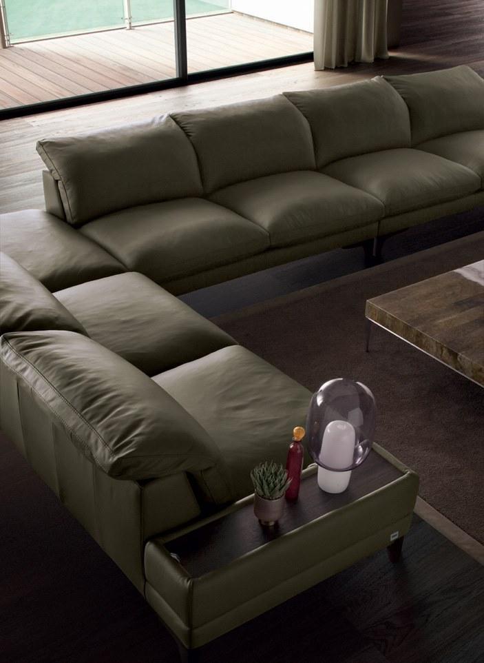 Febal Casa Угловой кожаный диван с подголовником Scena sun-id-1466528 - Вид №2