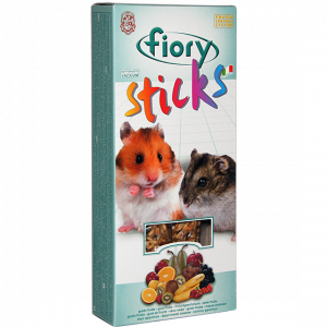 Т00001617 Лакомство для грызунов Палочки для хомяков с фруктами 100г Fiory