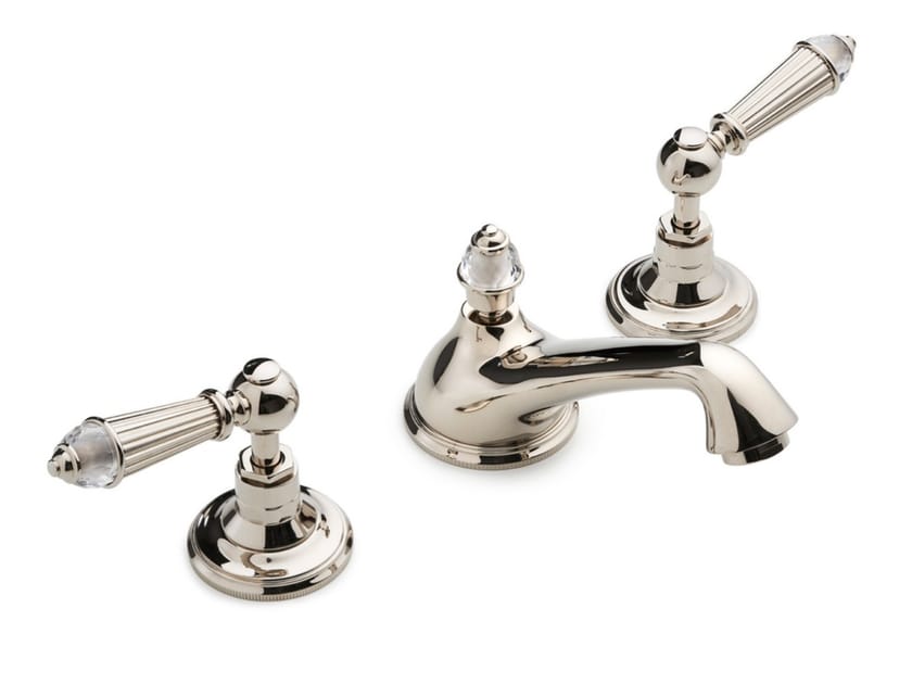Смеситель для раковины с 3 отверстиями для пола с отдельными розетками Devon&Devon ARCH-00107873