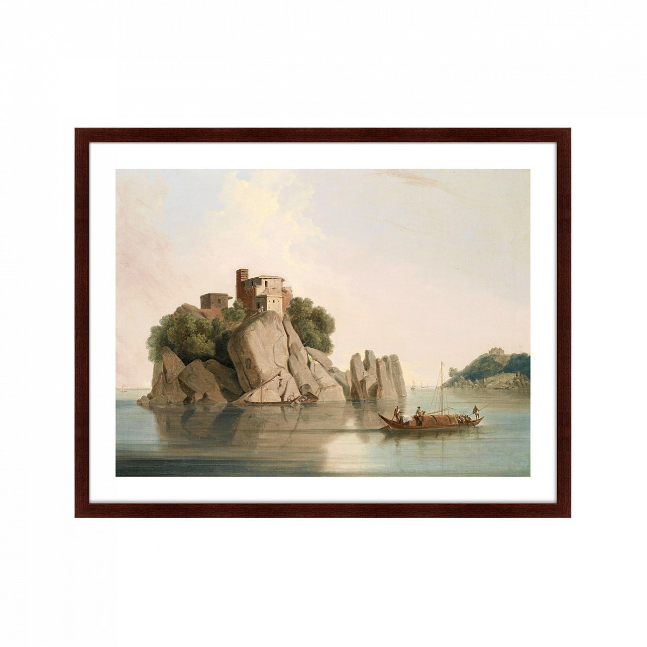 Картина: Carved rocks at Sultaungunge, Bihar, 1825г. КАРТИНЫ В КВАРТИРУ  264235 Разноцветный  - Вид №1