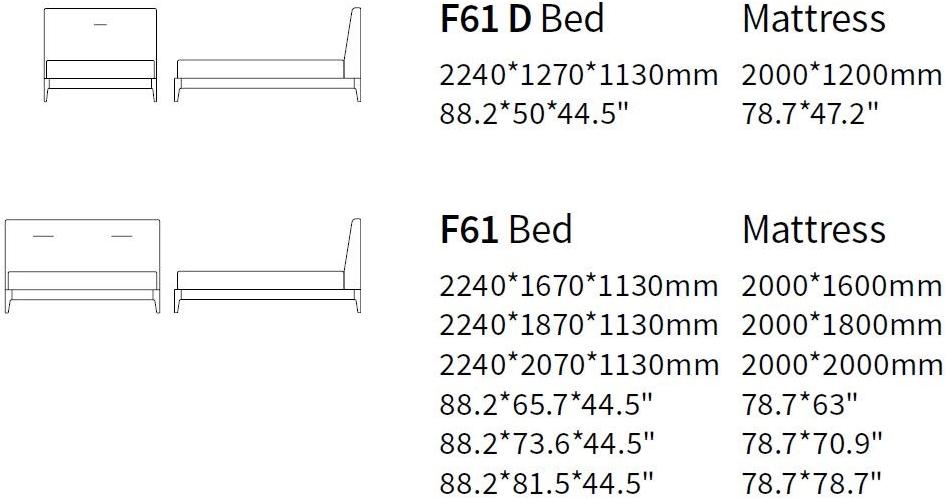 HC28 Cosmo Кровать с высоким изголовьем Earl F61 / f61 d - Вид №1