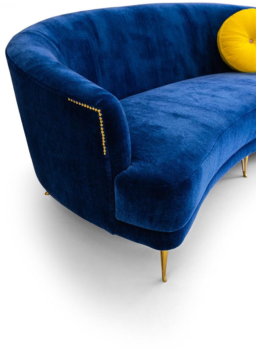 Mytto 3-х местный бархатный диван Larforma sun-id-1443122 - Вид №8