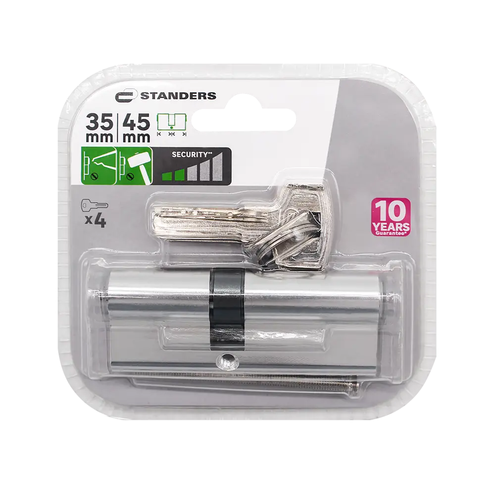 Цилиндр дверной Standers TTAL1-3545CR с хромированным покрытием 82625281 STLM-0032169 - Вид №2