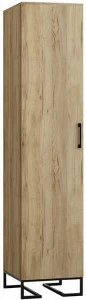 1692 Шкаф одностворчатый Loft 60 см Дуб Натур R-HOME