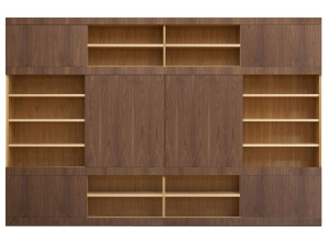 Деревянный книжный шкаф