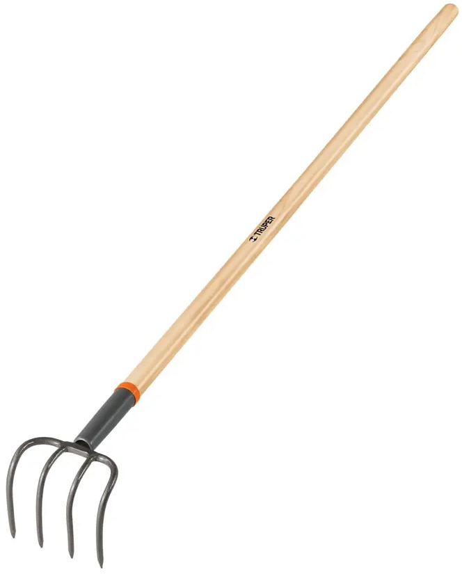 Ручной культиватор Truper с деревянной ручкой для комфортной работы в саду 85692782