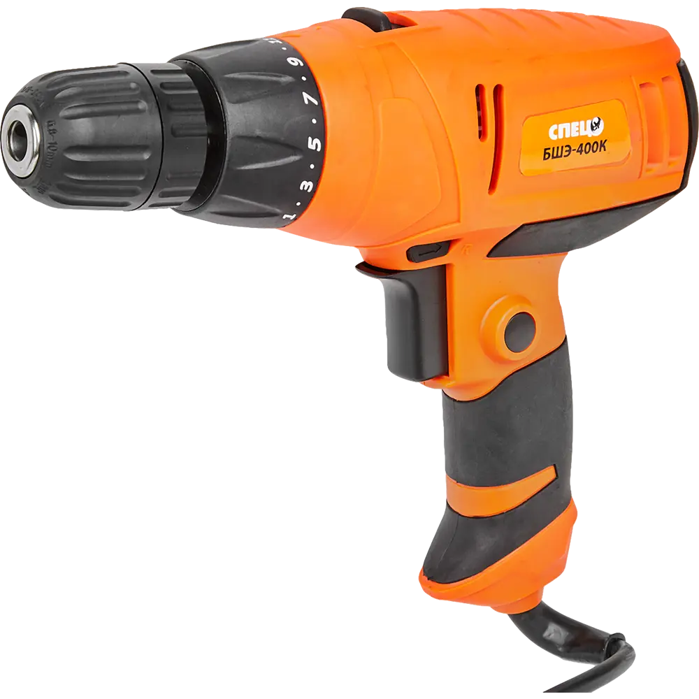 Дрель-шуруповерт сетевая Спец БШЭ-400К10М, 400 Вт 83021883 STLM-2147025 
