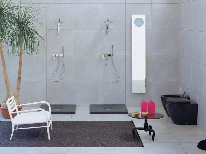 Ceramica Flaminia Квадратный керамический душевой поддон Water drop Dr80 - Вид №2