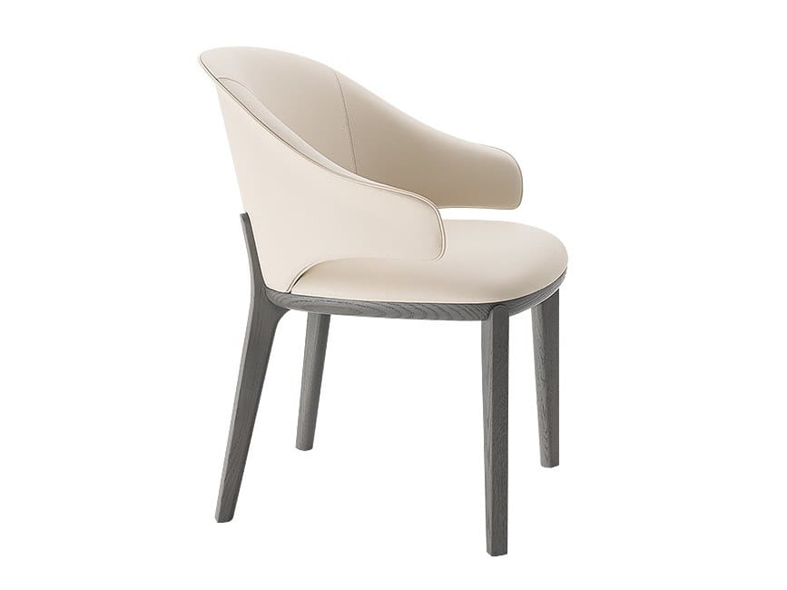 Кожаный мягкий стул с подлокотниками HC28 maison Erika ARCH-00129768