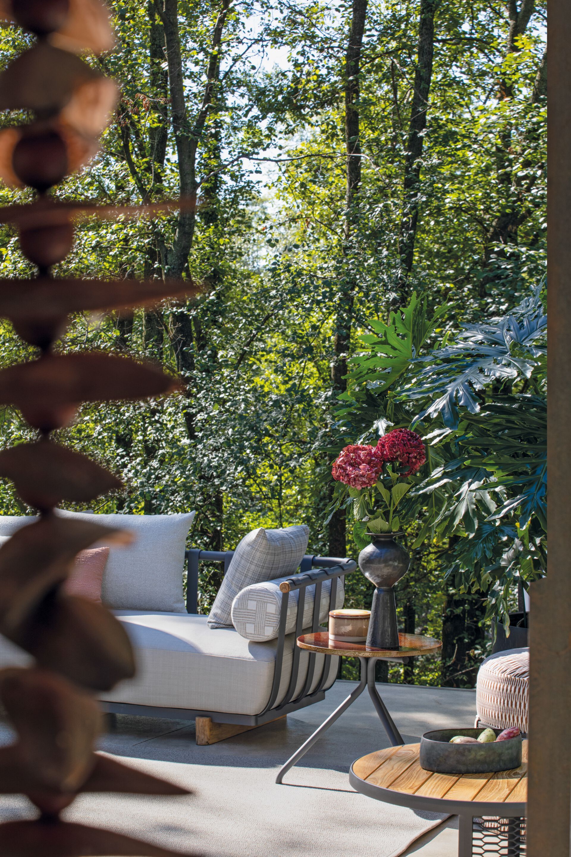 Высокий круглый садовый столик Atmosphera трио ARCH-00101365 - Вид №1