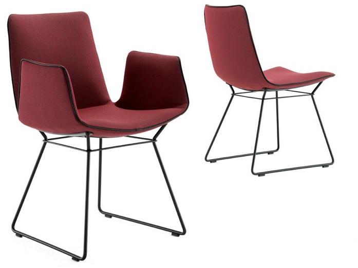 Freifrau Тканевый стул на санках с подлокотниками Amelie sun-id-1492903 - Вид №1