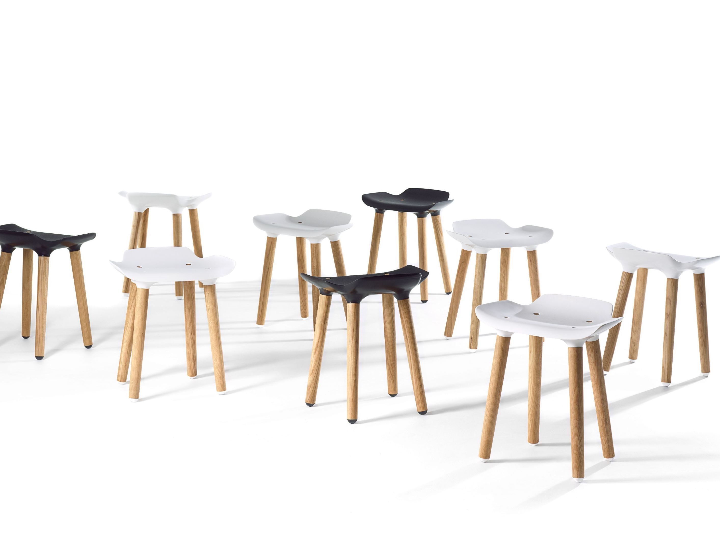 Низкий стул из дерева и полипропилена Quinze & Milan Pilot ARCH-00030889 - Вид №5