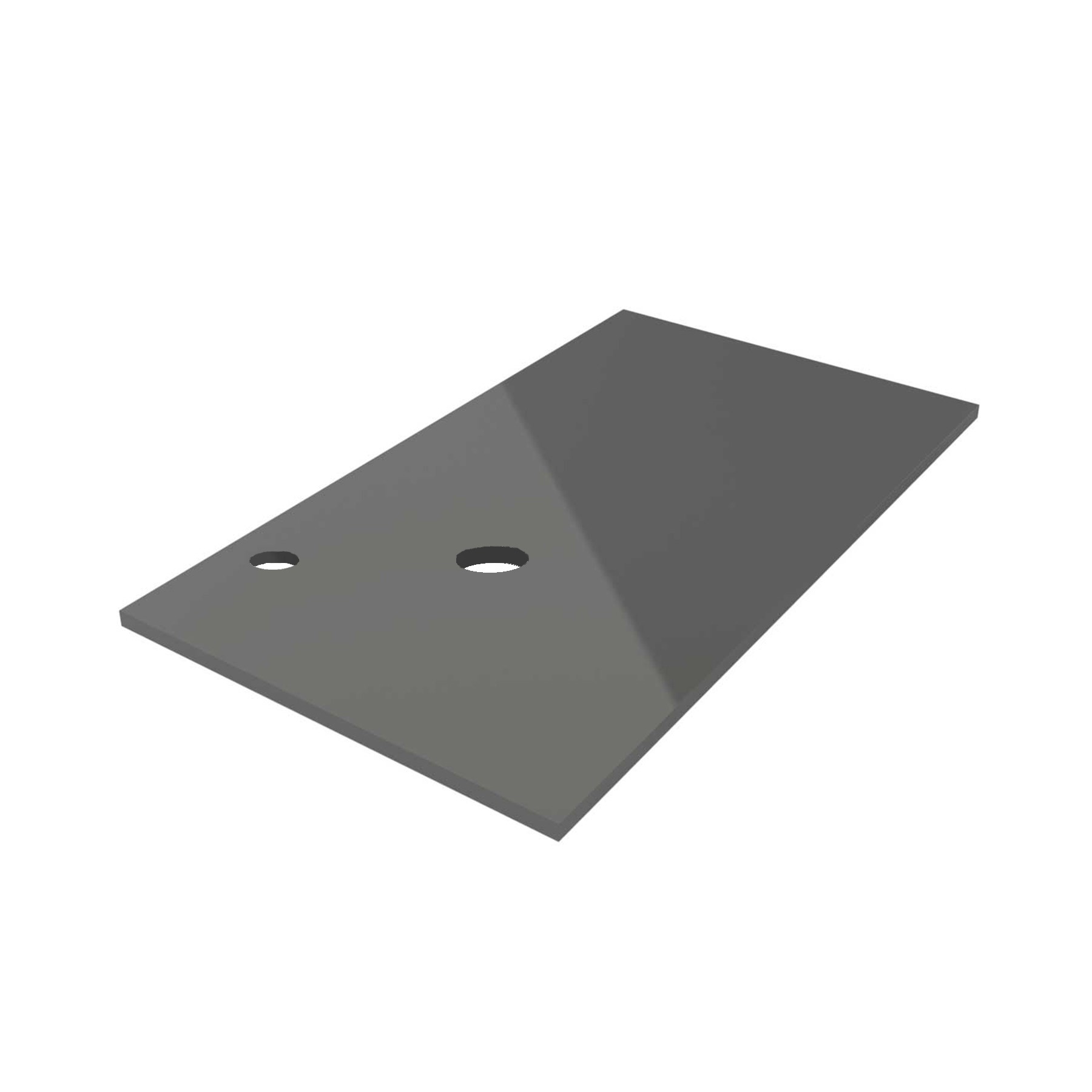 23158 SALGAR Столешница механизированная от 1801 до 2000 GLOSS GREY 16 мм Глянцевый серый 