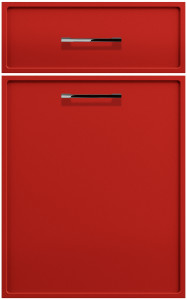 Фасады для кухни Модерн Фрезеровка «Алабама» 502 Берлинский красный