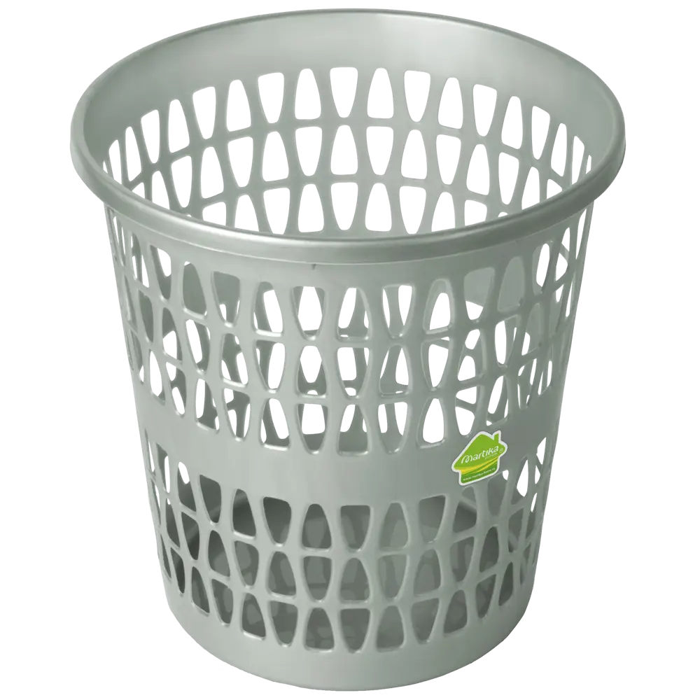 Корзина для мусора Martika Феста 11 л цвет серый STLM-2005944