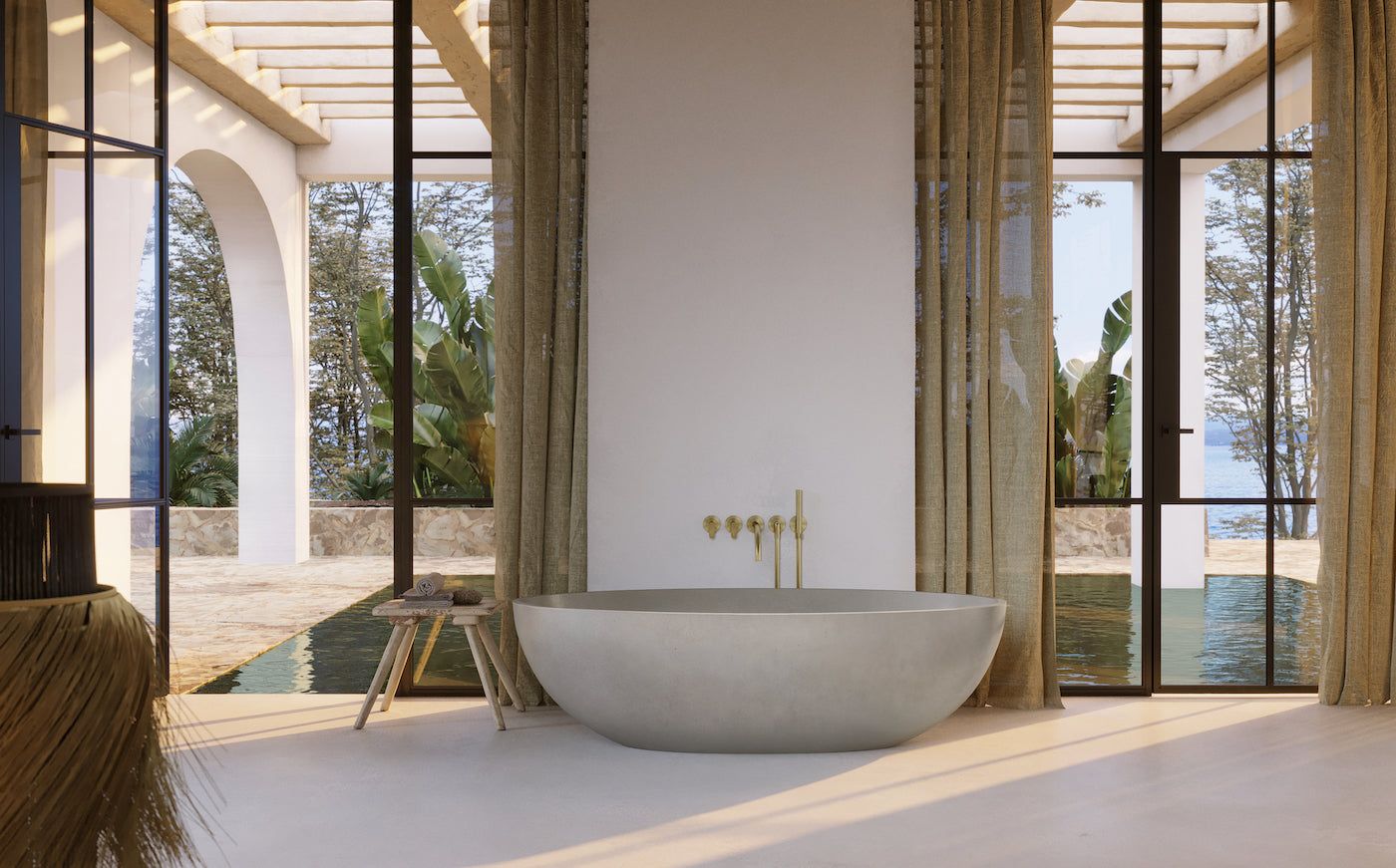 Овальная ванна в центре комнаты COCOON Maison ARCH-00106360 - Вид №2