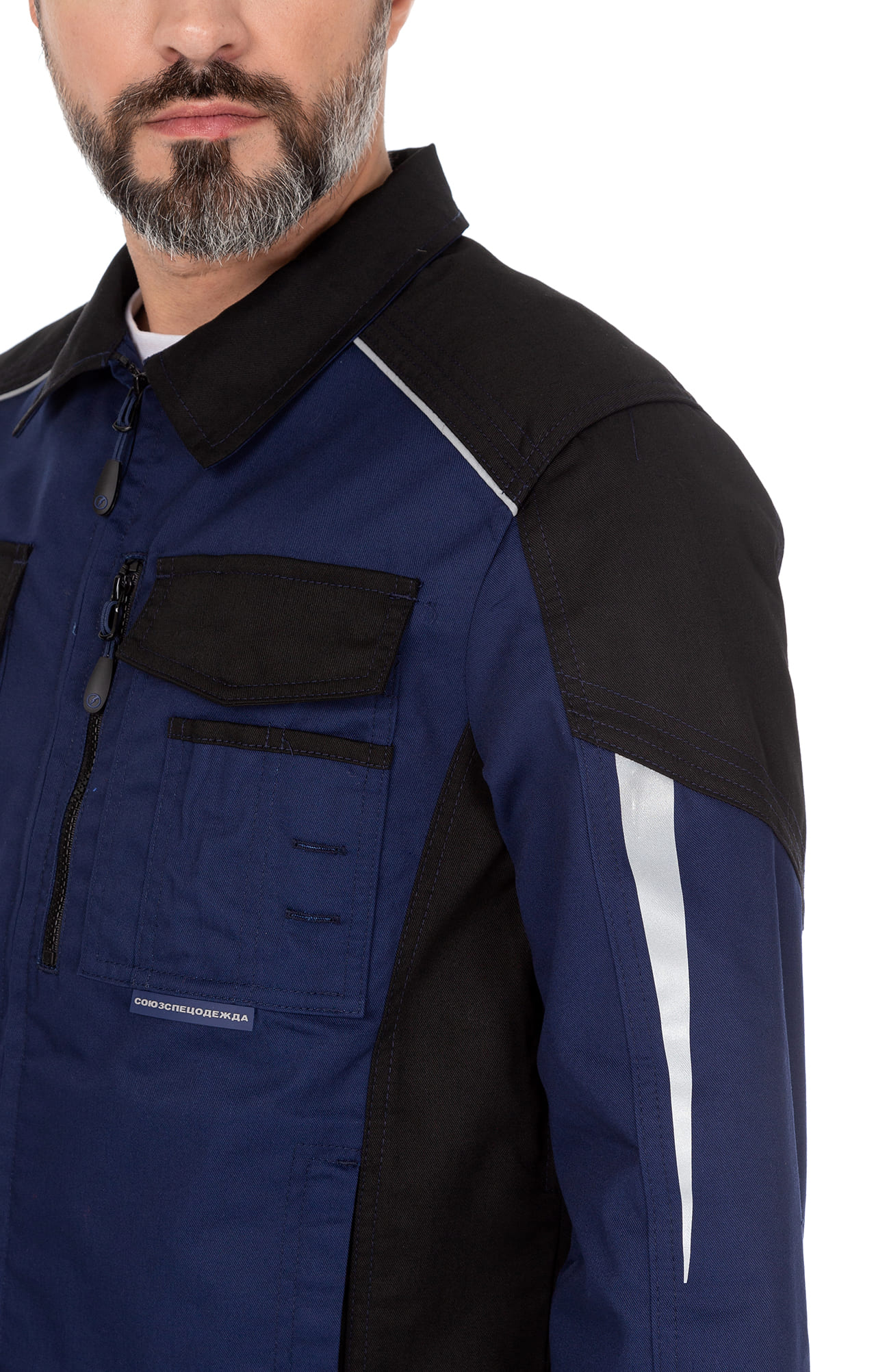 70042 Костюм  NEW темно-синий с черным STATUS  Летняя спецодежда  размер 48-50/170-176  - Вид №24