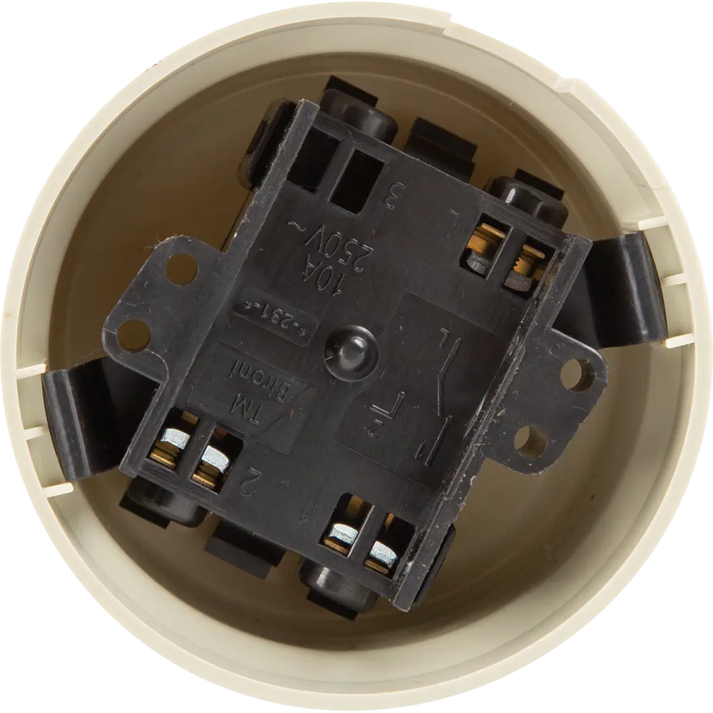 Выключатель ELECTRALINE одноклавишный тумблерный в цвете слоновая кость 84229208 Лофт STLM-0047239 - Вид №2