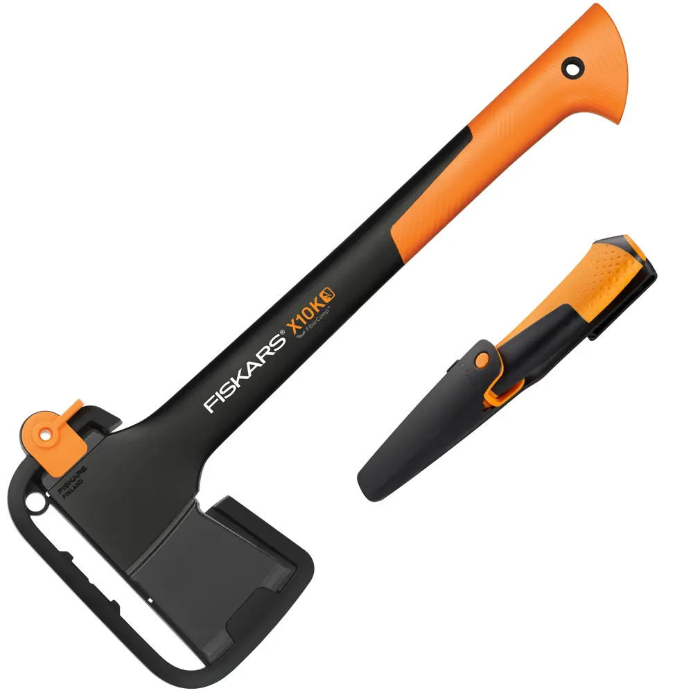 Набор Fiskars топор Х10 и универсальный нож с точилкой STLM-2200022 - Вид №1