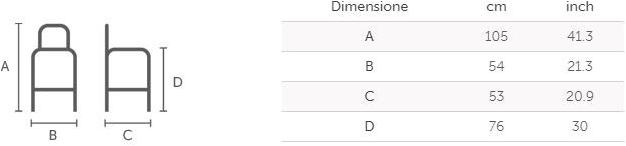 Midj Высокий табурет со спинкой Slim sun-id-1403268 - Вид №1